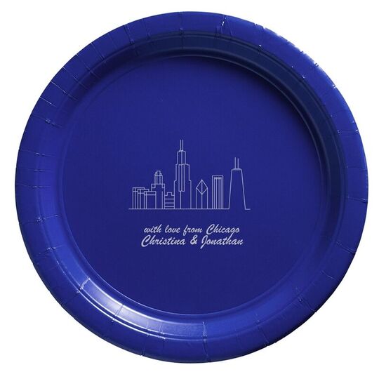 Design Your Own Skyline Paper Plates